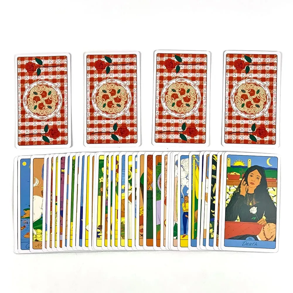 New Tarot Cards A 78 Exquisite Deck Prediction Divination English Visions Tarot Cards Family Gathering Card Game Party Games