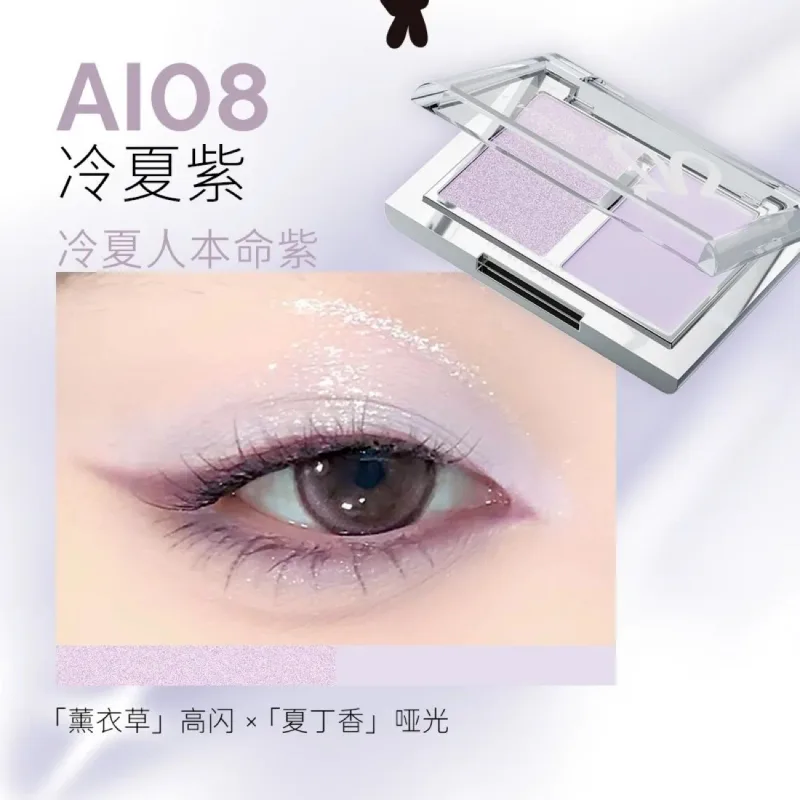 Dual Eyeshadow Palette Matte Shimmer Glitter Eyeshadow Palette Portable Long Lasting Fine Flash Eye Makeup Cosmetic