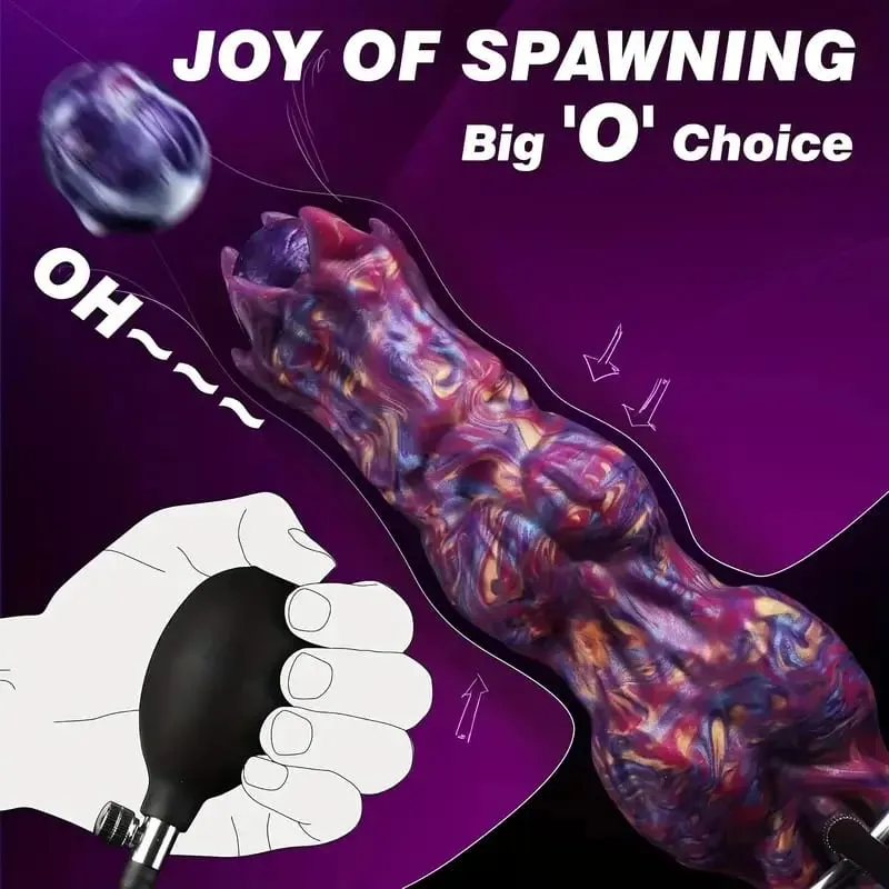Inflatable Ovipositor Fantasy Laying Eggs Anal Plug Alien Dildo Penis Female Masturbator Vaginal Ball Sex Toys For Adult