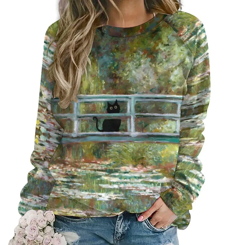 Fashion Butterfly flowers Women round-neck sweatshirt 3D Print Streetwear Autumn Y2k Sweatshirts Pullovers Woman Clothing Tops