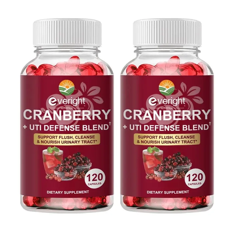 Cranberry Capsules for Women – UTI Defense Blend with Vitamin C & E – Supports Urinary Tract Bladder Kidney & Vaginal pH Healt