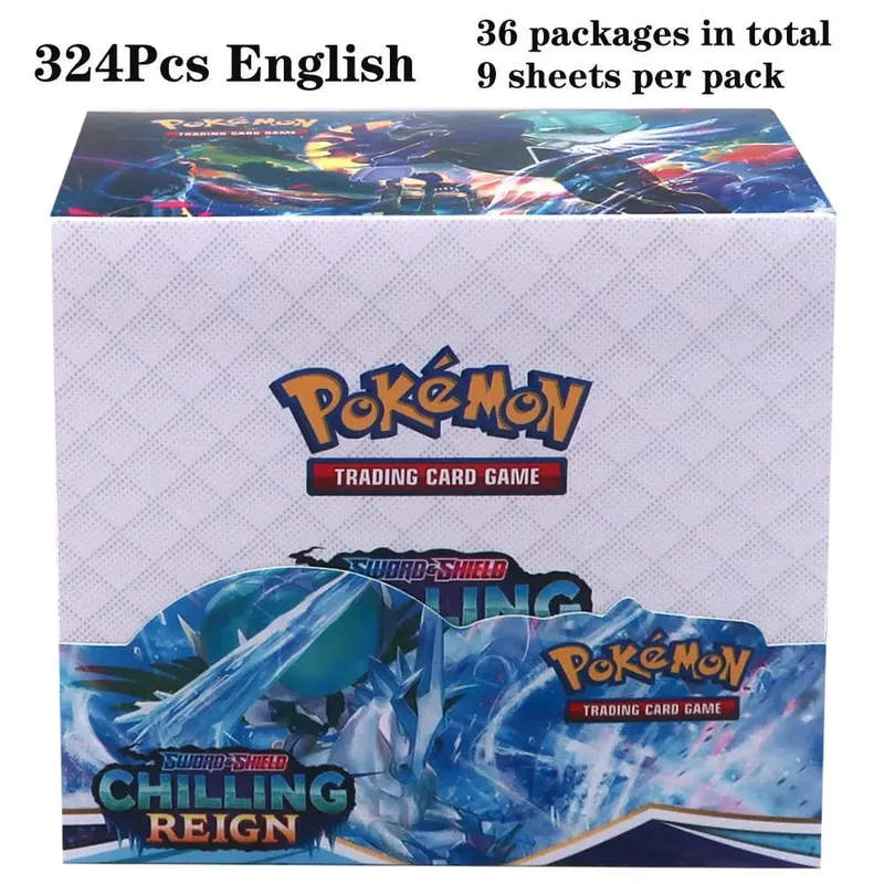 324 pièces Pokemon TCG: épée et bouclier tempête obligations Booster boîte jeu de cartes à collectionner carte Pokemon enfants jouets jeu de société