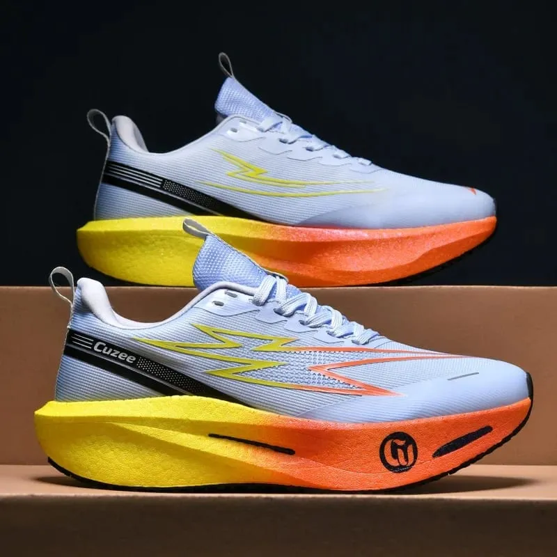 Men Running Shoes Carbon Board Speciality Marathon Sports Breathable Lightweight Women's Comfortable Athletic Leisure Sneakers