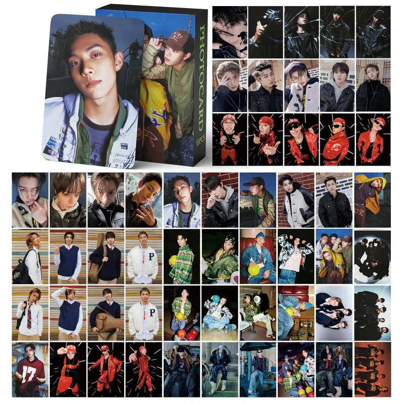 60ks LNGSHOT Nové album SHOT CALLERS Fotopohlednice Samolepky Kpop Merch Lomo Karty Set Fanoušci Kolekce Karty Giftsi