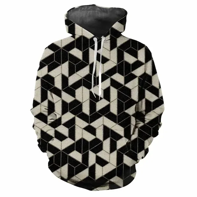 Fashion 3D Men's Colors Scottish Men's Hoodie Casual Printed Digital Hip Hop Personalized Hoodie Long Sleeve Tops