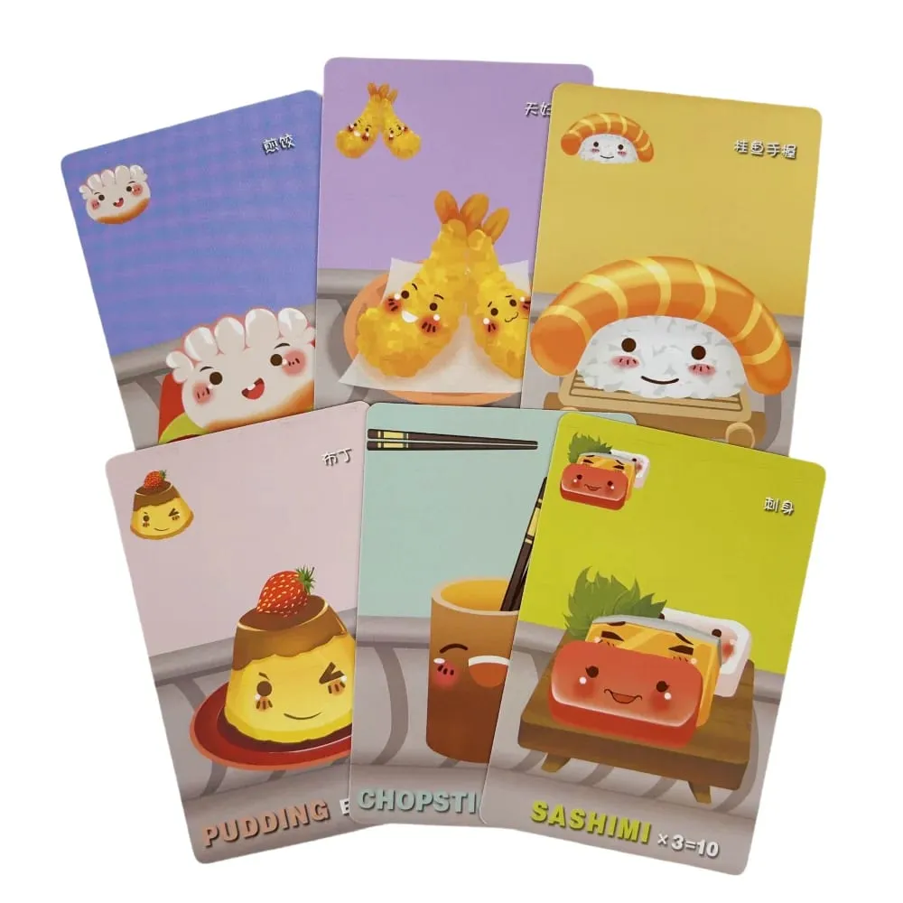 1pc Sushi Go Family Gathering Board Game Card Fun Card Game Sushi Go Party Card Games Deck Roll Creative Holiday Gift