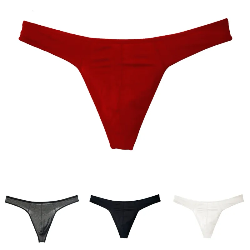 Men Cotton Seamless Thin Breathable Adult Underwear Underpants Extreme Men's Panties Sexy Accessories Hot Thong G-String T-Back