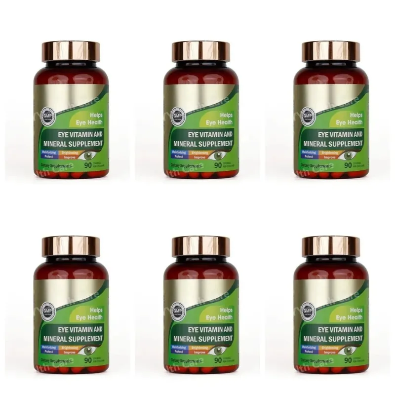 Lutein øjenvitaminkapsler med zeaxanthin zink dagligt øjennæringstilskud Øjensundhedsstøtte til voksne 90 tæller flaske
