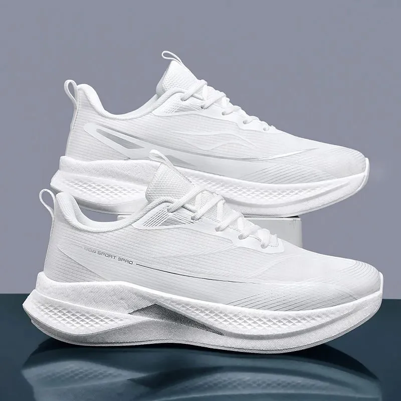 Men Casual Sports Running Shoes Carbon Board Marathon Training Breathable Women's Jogging Athletic Nonskid Walking Sneakers