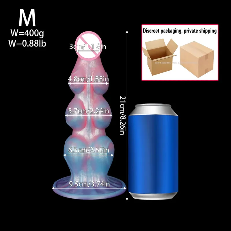 Big Knot Anal Plug Huge Fantasy Silicone Anal Butt Plug Adult Sex Toy Big Anal Plug Dilator Training Expansion For Women Men Gay
