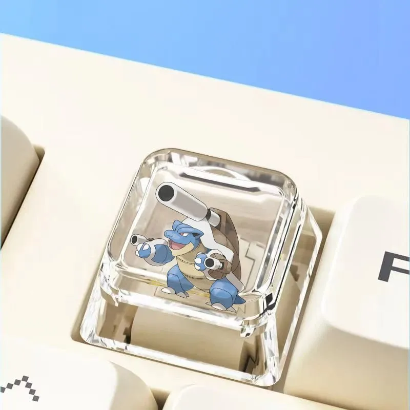 Cross mechanical keyboard personalized anime keycap single Charmeleon Blastoise Eevee transparent cartoon keycap — image 30