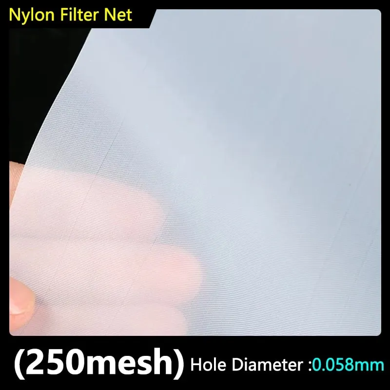 Food Grade Nylon Filter Mesh 80-500 Mesh Reusable Filter Fabric for Wine Drinking Water Kitchen Oil Paint & Ink Purification