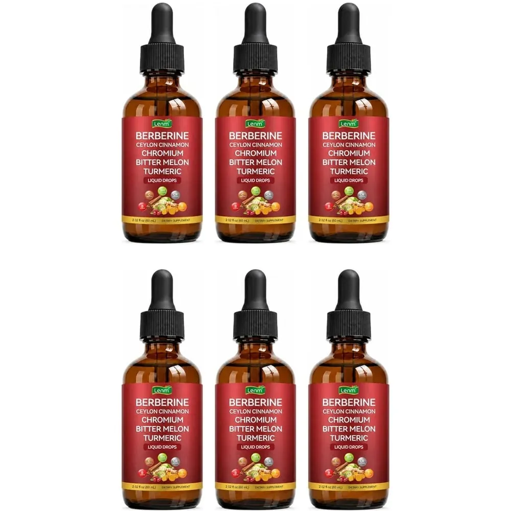 Berberine Complex Drops Metabolic Support 100% Natural Sugar & Alcohol Free Healthy Blood Sugar Balance & Digestive Health