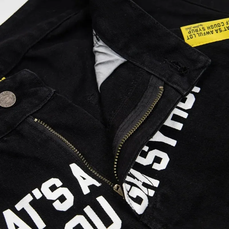 New Jeans Men Retro Cough Syrup Jeans Streetwear Men Women Loose Casual Denim Trousers