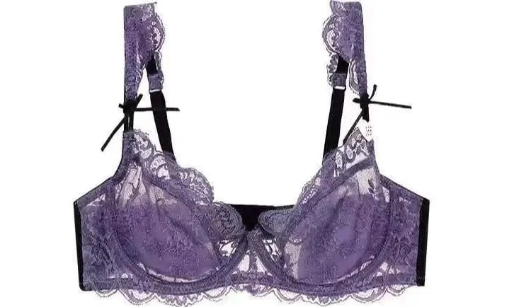 Romantic Atmosphere Lace Minimizer Bra Ultra Thin Sponge Free Wirefree Women Seamless Full Coverage Bust Push Up Set BANERDANNI