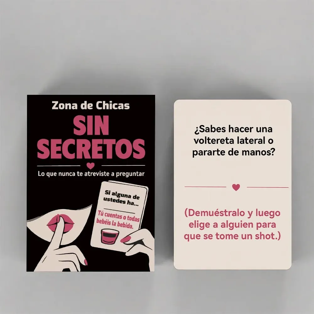 Spanish Card Game No Secrets Girls' Night Party Board Game Bachelor Party Icebreaker Creative Gift