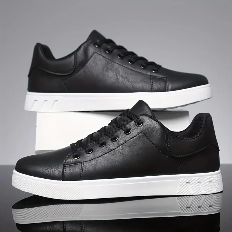 1 Pair of Minimalist Skate Shoes Two Colors Available Versatile and Comfortable Plus Size Lace-Up Soft Sole Lightweight All