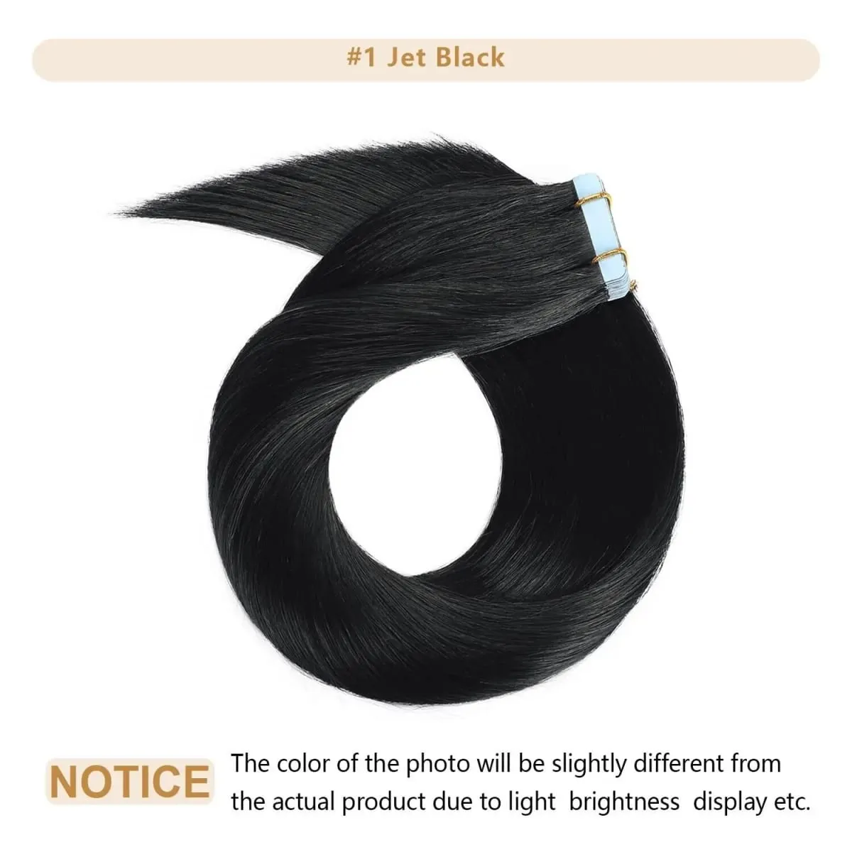 Hair Extension Tape Human Hair 100% Remy Hair 20pcs 50g Pack Straight Hair Seamless Invisible Skin Hair Extension — image 3
