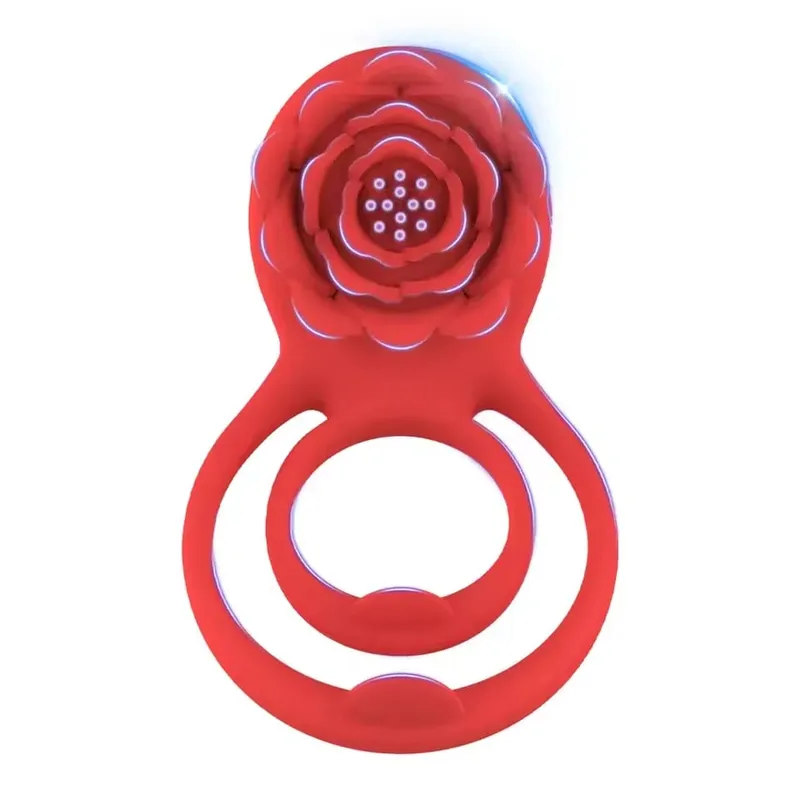 Penis Cock Ring Vibrator for Women Black Rose G Spot Nipple Clitoral Male Ejaculation Delay Nipple Clitoral Stimulator Sex Toys