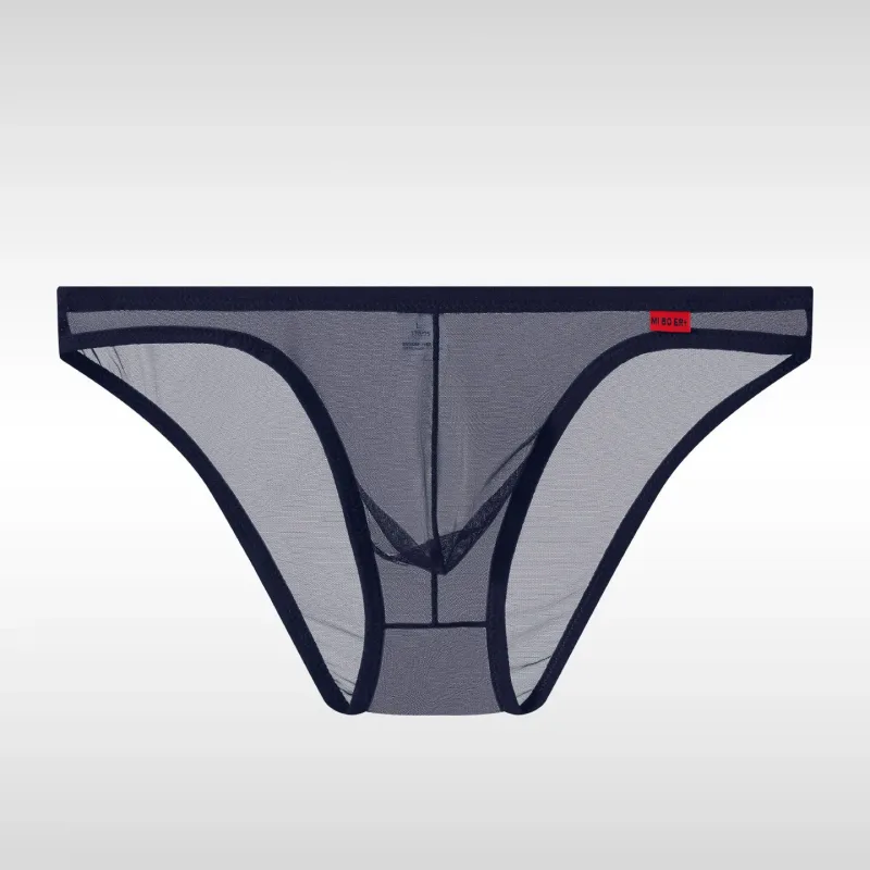 Men's Underwear Ultra-Thin Mesh Transparent Triangular Briefs Sexy Underpanties