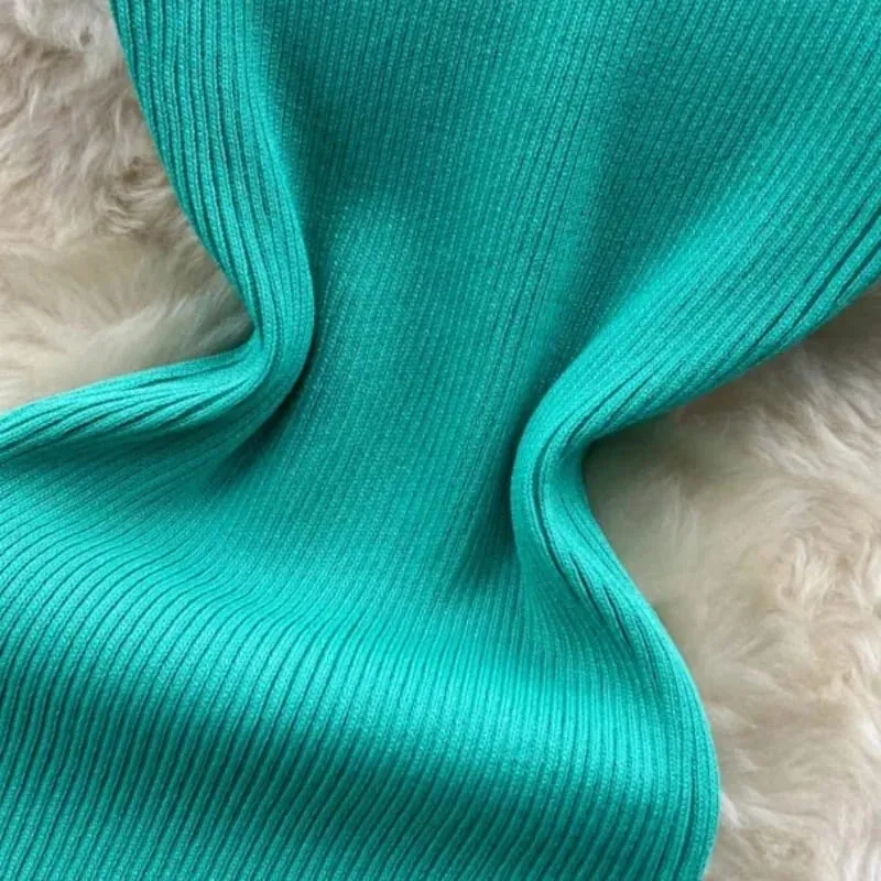 Women's Green Halter Short SundressSleeveless Ribbed Knit Stretchy Bodycon Mini Dress Slim Fit Casual Night Club Party Outfit