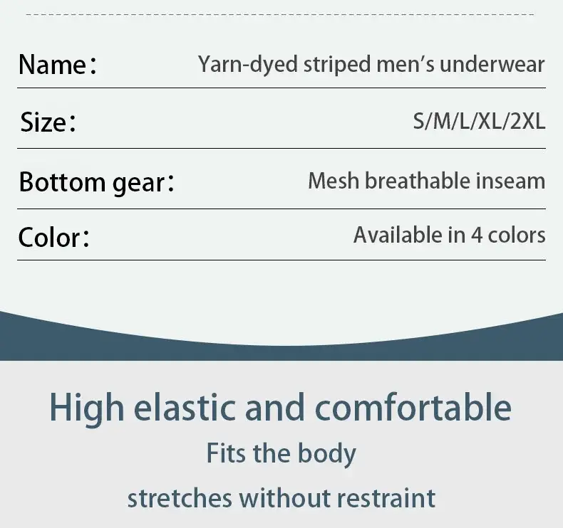 4 peças de cueca boxer masculina macia, respirável e confortável cuecas masculinas listradas personalidade na moda casual boxers soltos