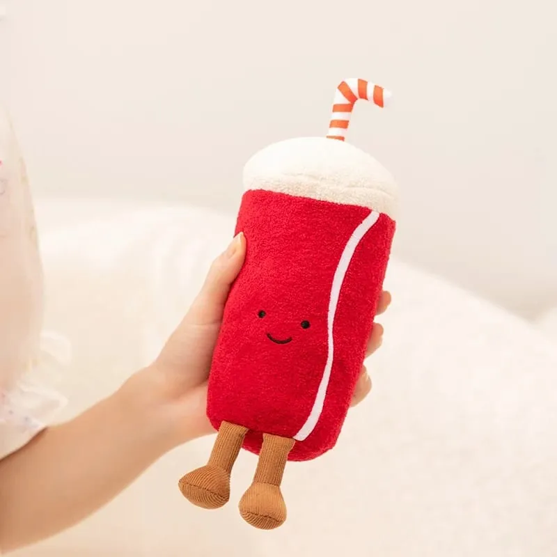 Humanoid Movie Film Snack Plush Toy Stuffed Cola popcorn 3D Glasses Movie Cardboard Small Decor Plushie Prop Gift