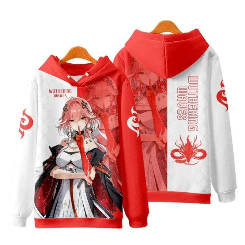Game Wuthering Waves Cosplay Hoodies 3D Phrolova Print Men Women Anime Sweatshirt Autumn/Winter Hoodie Casual Y2k Tracksuit Coat