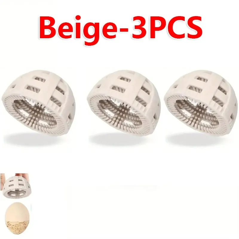 Brosse de lavage d'œufs en Silicone, outil spécialisé de nettoyage d'œufs, épurateur Flexible de qualité alimentaire pour œufs frais de ferme, utilisation en cuisine