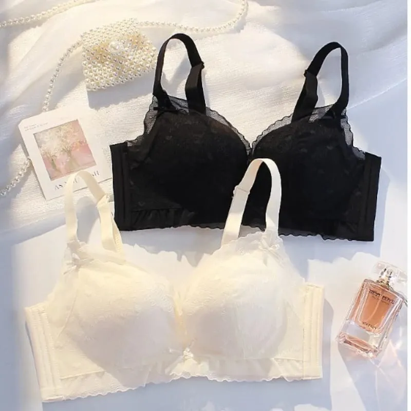 Sexy Pure Desire Breeze Bralette Busto piccolo Push Up Raccolta Anti-Cedimento Senza fili Comfort Lingerie traspirante Set Look ampio