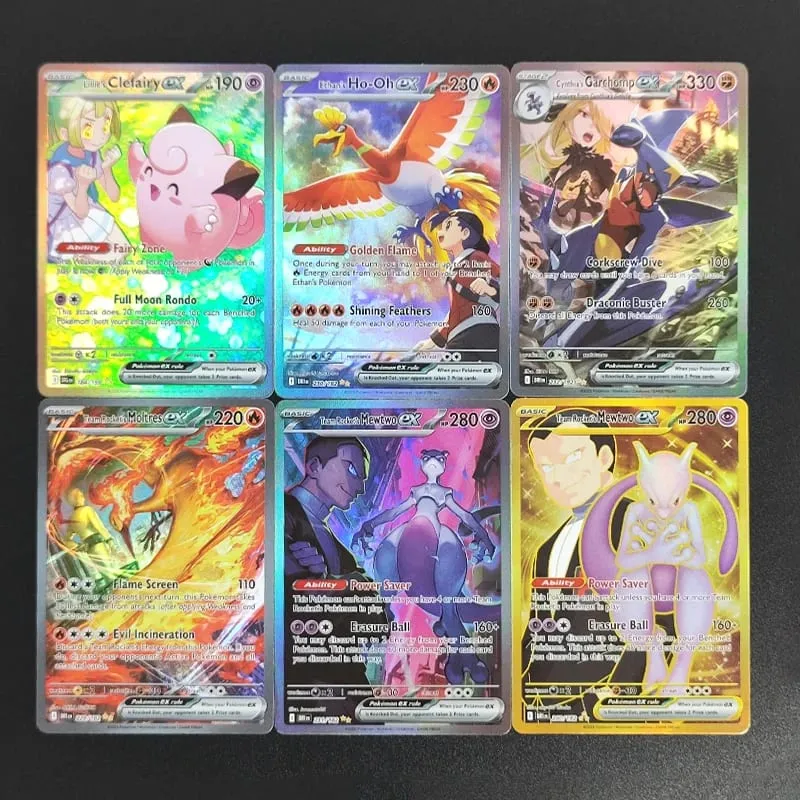 Proxy PKM Cards Mew Ex PAF 232/091 SVP 053 English TCG Collection Trading Card Game