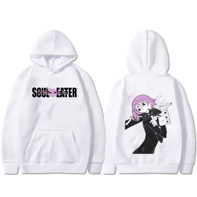 Hot Anime Soul Eater Crona Graphic Hoodie Men's Clothing Vintage Manga Streetwear Men Fashion Casual Oversized Pullover Hoodies — image 8