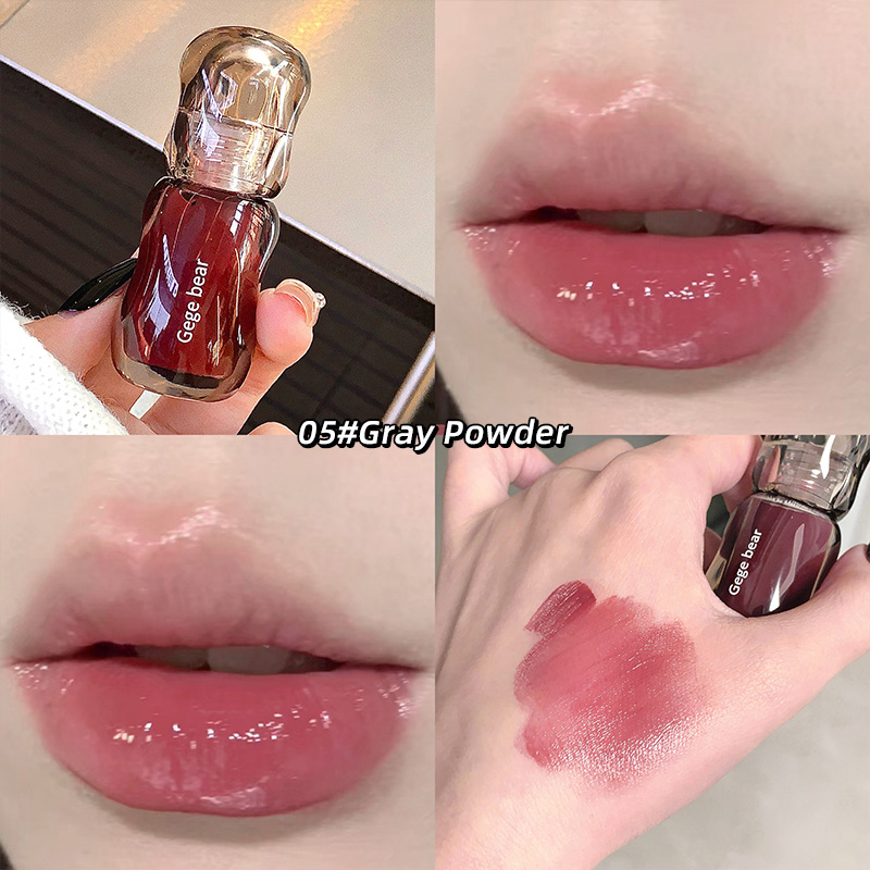 Gege Bear Crystal Gloss Lippentönung – Feuchtigkeitsspendende Herbst-/Winterformel mit Spiegelglanz-Finish und jugendlichem, aufpolsterndem Effekt