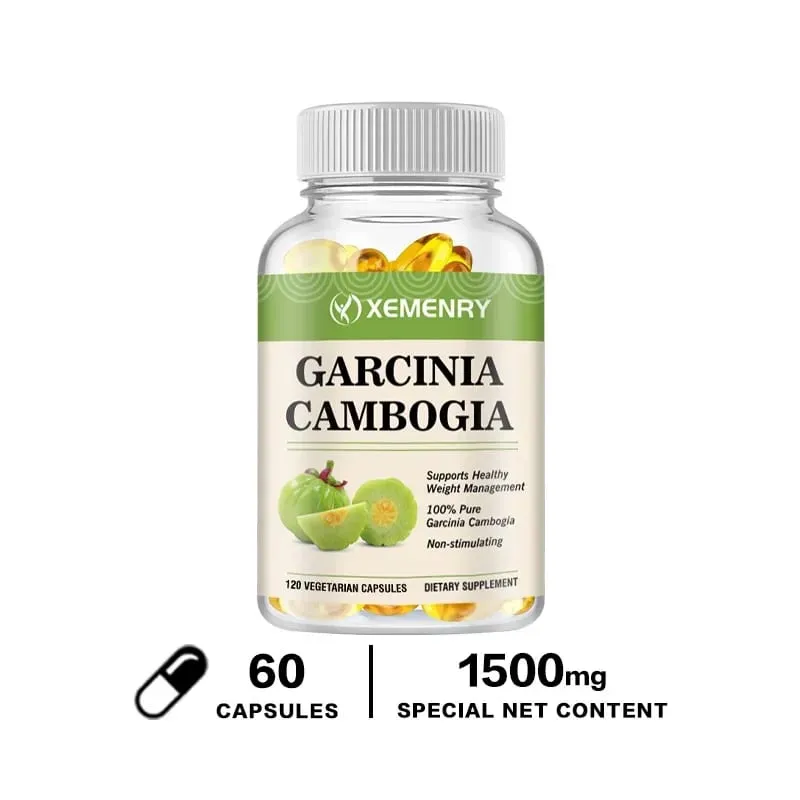 Garcinia Cambogia Capsules - Promotes Metabolism and Digestive Health Increases Intestinal Motility and Maintains Regularity
