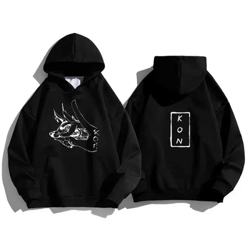 Hot Anime Chainsaw Man Hayakawa Aki Fox Devil Kon Graphic Printed Hooded Men Women 2D Hoodies Casual Sweatshirt Harajuku Streetw