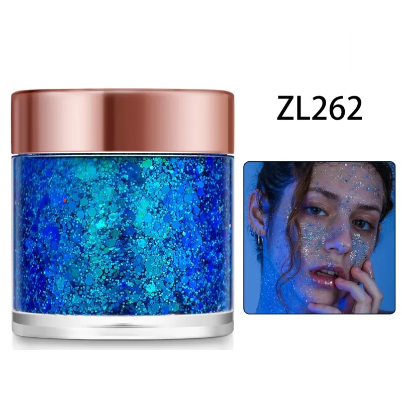 Chameleon Glitter Gel Sequins for Eye & Body Hair Makeup Bright Pearl Sequins Shimmer Face Shiny Decorations DIY Art & Parties