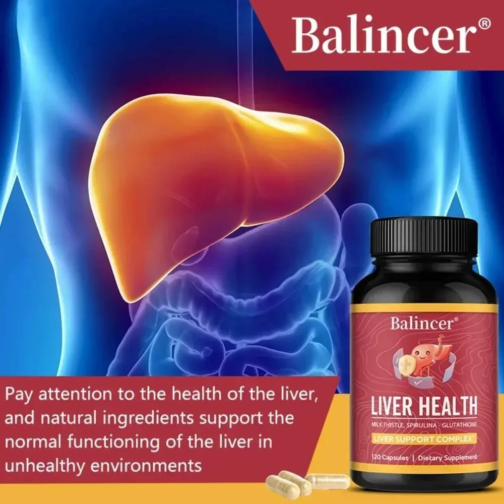 Liver Cleansing Detox Capsules Health Liver Support Colon Cleansing Repair Natural Herbal with Dandelion Milk Thistle