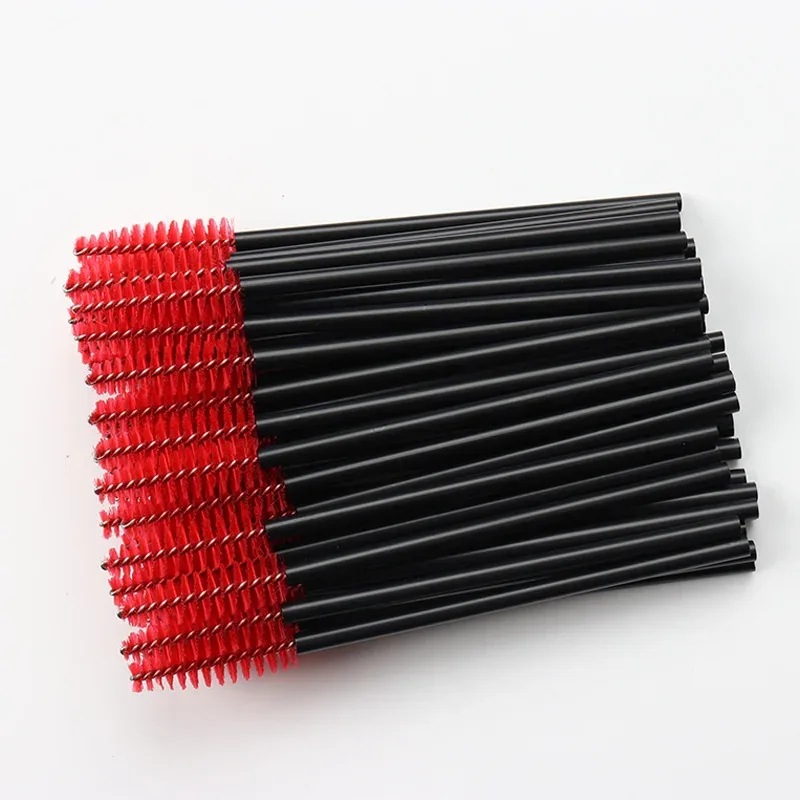100pc Disposable Eyelash Brush Hollow Eyebrow Comb Lash Extension Makeup Brushes Mascara Stick Applicator Microbrush Beauty Tool