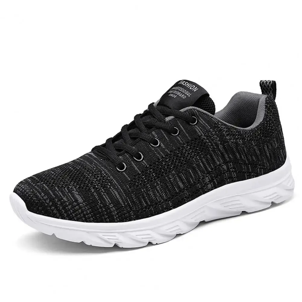 Wide Toe Box Men Shoes Men's Wide Width Mesh Sneakers Casual Sport Shoes for Travel Work Lightweight Flat Lace-up Mountaineering