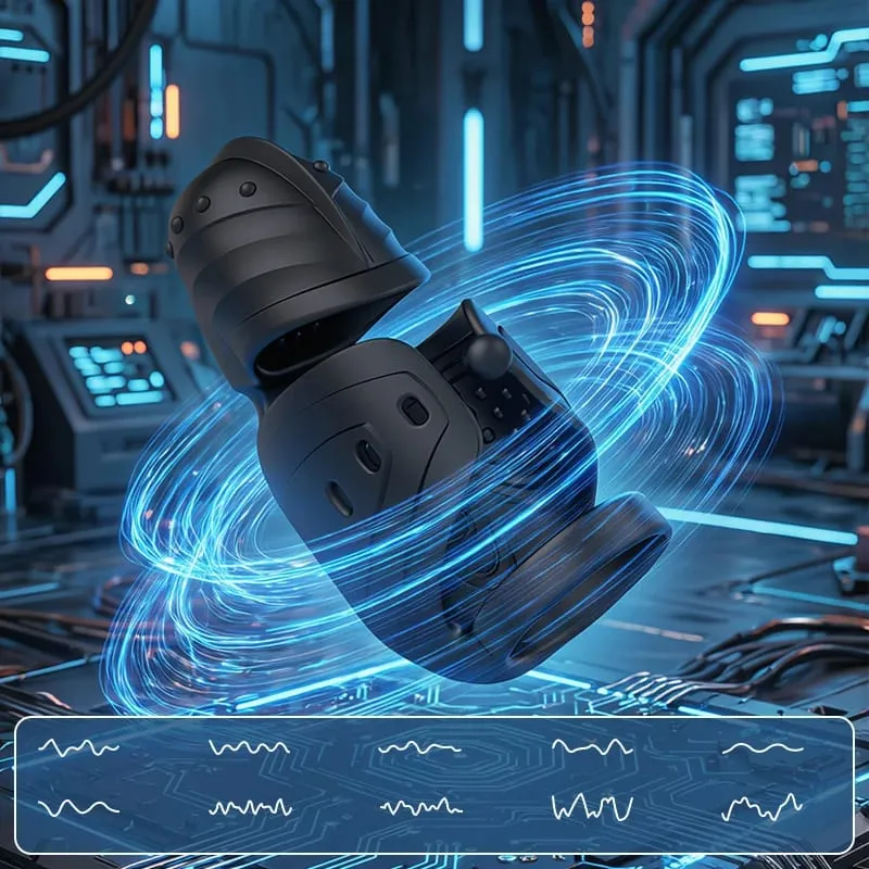 Glans Trainer Cock Male Masturbator 10 Mode Vibrator+wriggle Cocks Glans Stimulator Portable Pocket Pussy Penis Exercise Sex Toy