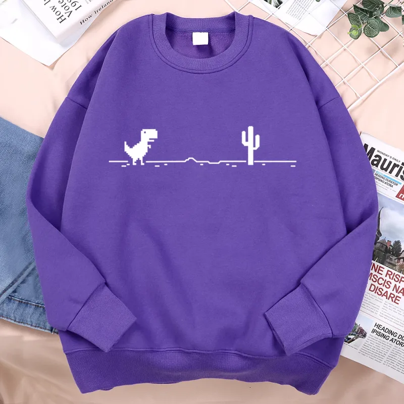 Rede mau funcionamento pequeno dinossauro moletom masculino feminino casual com capuz hip hop confortável streetwear solto roupas quentes hoodies