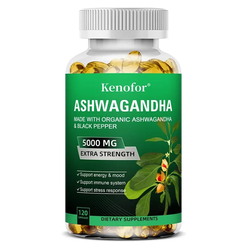 Organic Ashwagandha Extract Capsule Ashwagandha Supplement Help Stress Focus Brain Energy Support Sleep Health