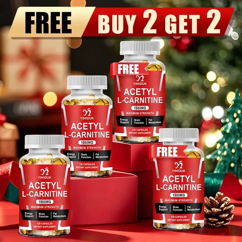 Buy 2 Get 2 Free! Pure Acetyl L-Carnitine Capsules Support Enhances Mental Clarity Mood & Learning Ability Cognitive Function