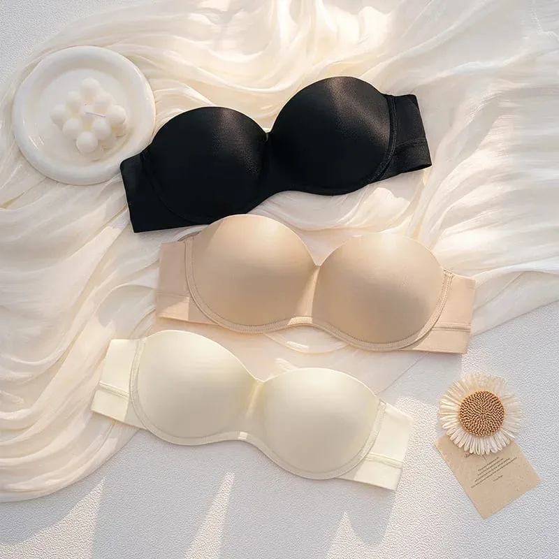 Bra Panties 1/2 Cup Thin Fashion Young Girls Fashion Intimates Push Up Gather Beauty Back Underwear Multiple Halter Lingerie Set