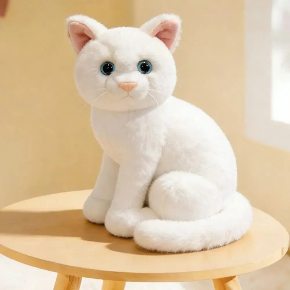 Plush Material Animal Body Pillow PP Cotton Filled 10inch Poultry Throw Pillows Cat Pattern Cute Design Animal Cushion Doll Toys