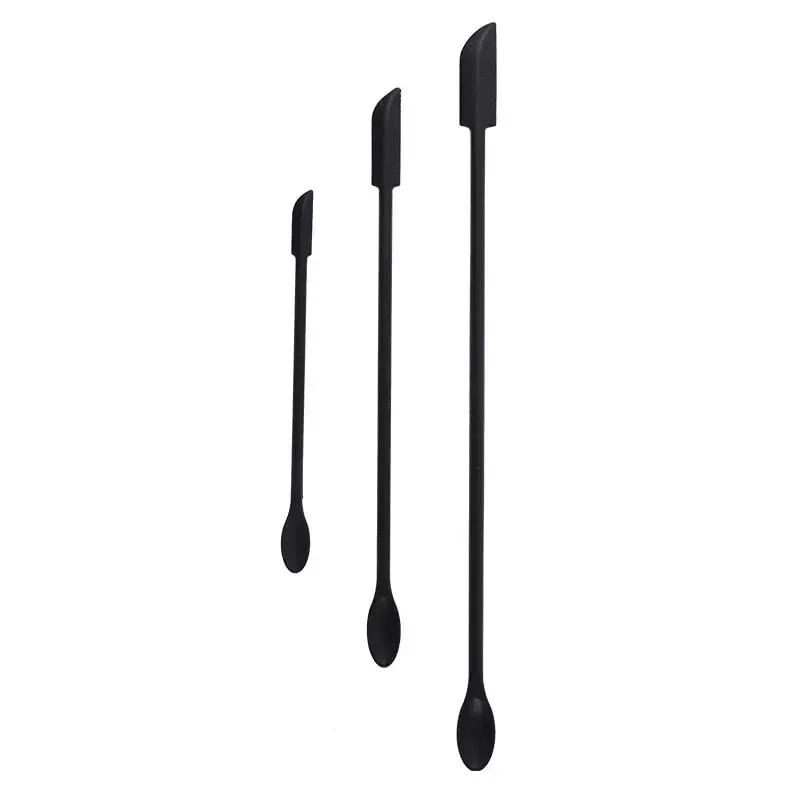 Cosmetic Bottle Silicone Mini Scraper 3-Piece Set Double-End Spatula for Baking Jam and Cream