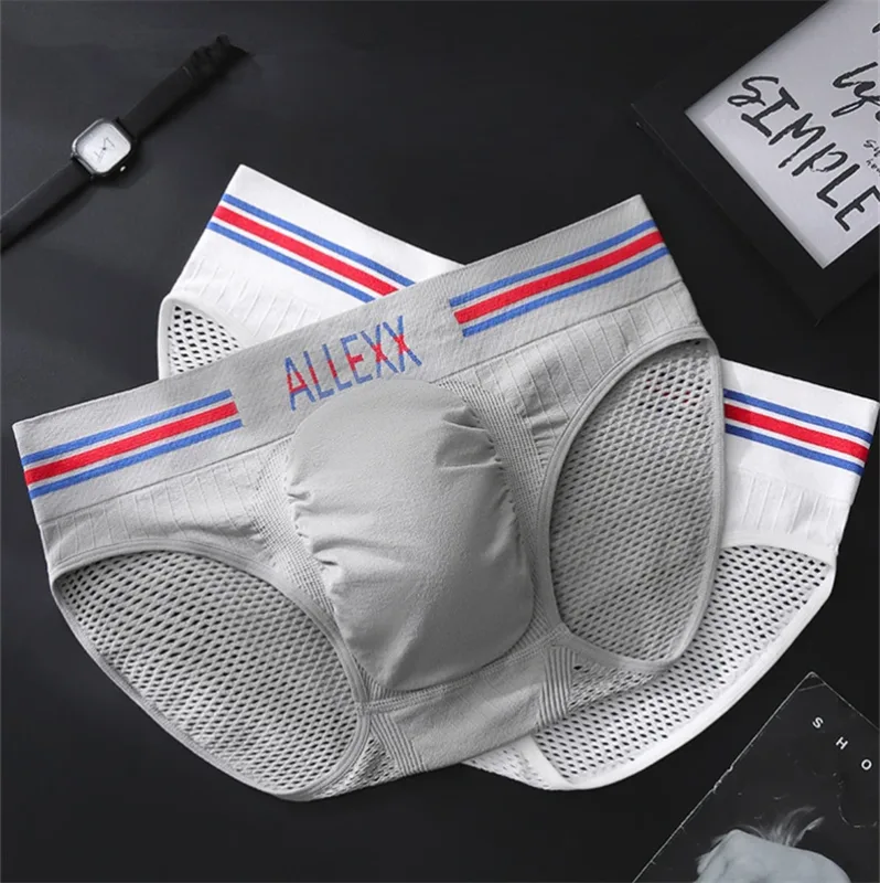 Seluar dalam Nen Huruf pinggang lebar cuecas maskulin sexys tøy men cueca mesh sissy lencerías muy hot U convex calzoncillos hombre