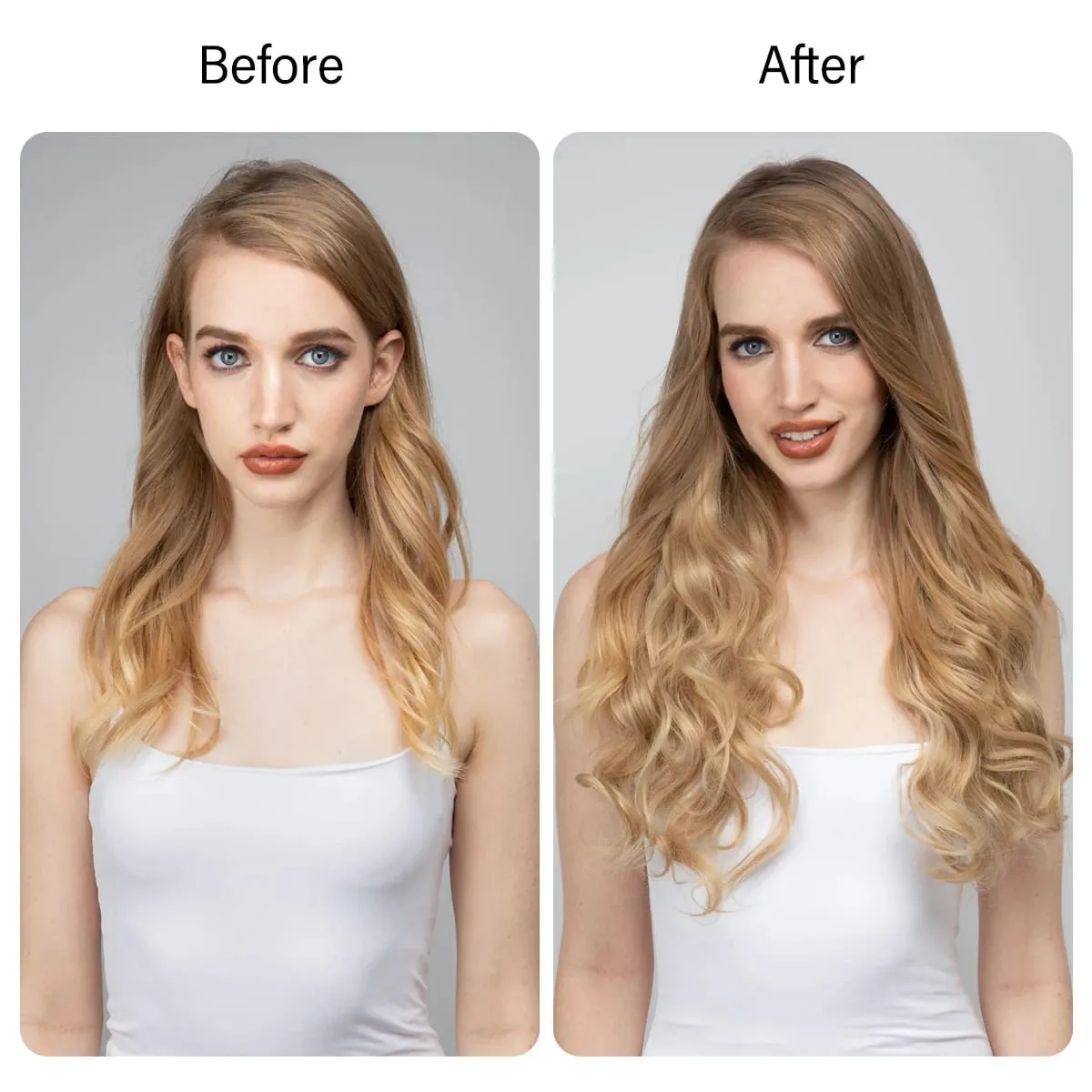 Sintético sem clipes na extensão do cabelo natural ombre preto loiro rosa uma peça onda longa fio invisível falso pedaço de cabelo