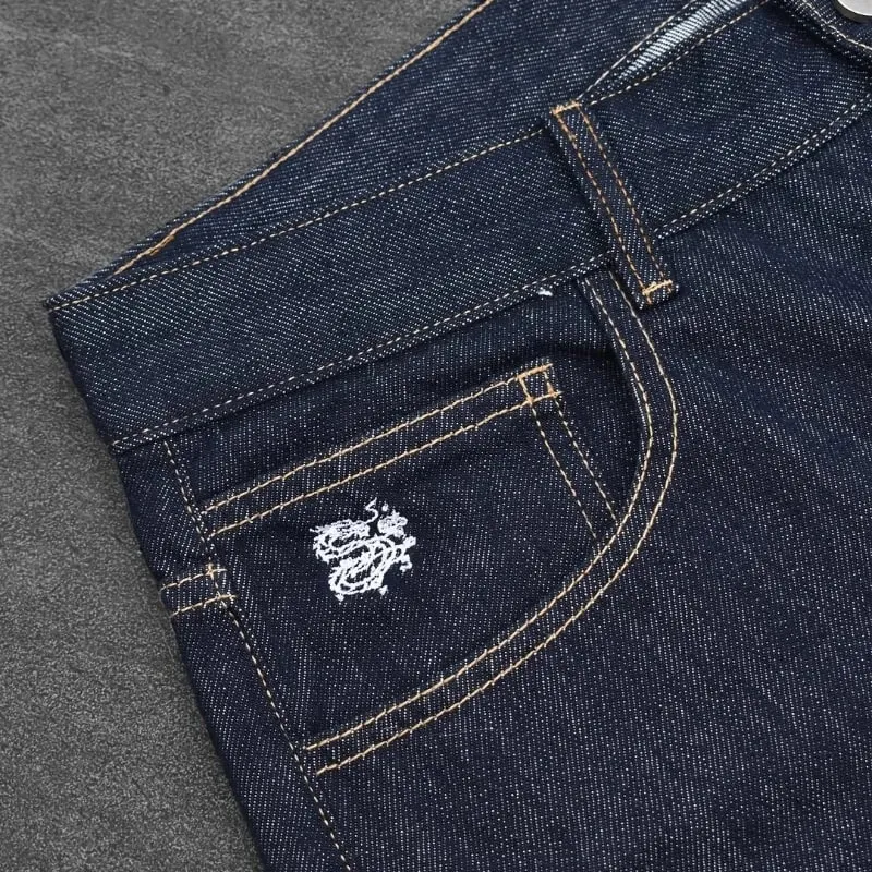 black jeans Harajuku hip hop Fromszn raw baggy jeans Y2K embroidery retro art font unisex woven washed patchwork wide leg pants