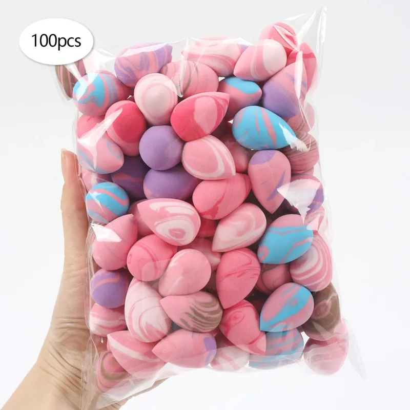 10/20/30/50/100Pcs Mini Makeup Sponge Set Dual-Use Wet/Dry Beauty & Blenders for All Skin Types